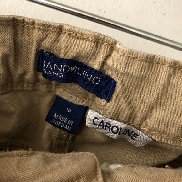 Bandolino Womens Caroline Jeans Straight Leg Elastic Back Beige Stretch 10 - Picture 4 of 5